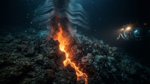 O poder oculto dos mares: como erupções vulcânicas gigantescas ocorrem no fundo do oceano sem vestígios na superfície