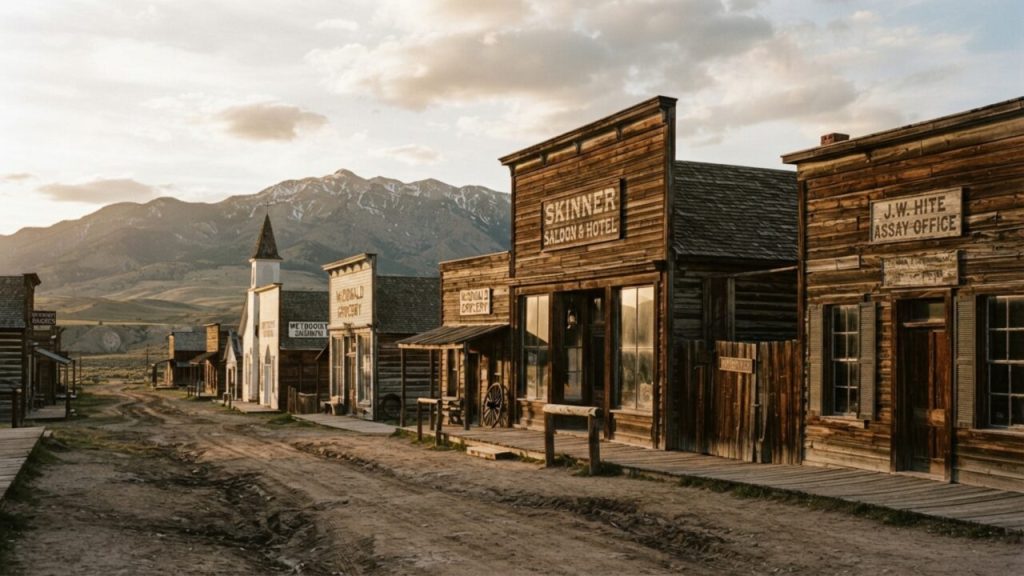 Mais de 50 edifícios intactos revelam a ascensão e o abandono da primeira capital de Montana