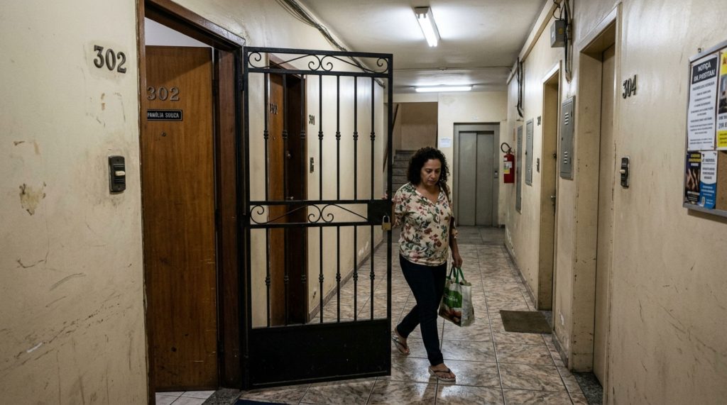 Uso de grade no corredor de condomínio vira impasse jurídico após anos de tolerância da gestão
