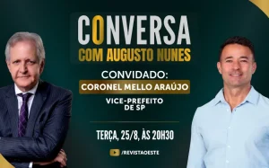 De comandante da Rota a vice-prefeito de SP: coronel Mello Araújo é entrevistado por Augusto Nunes