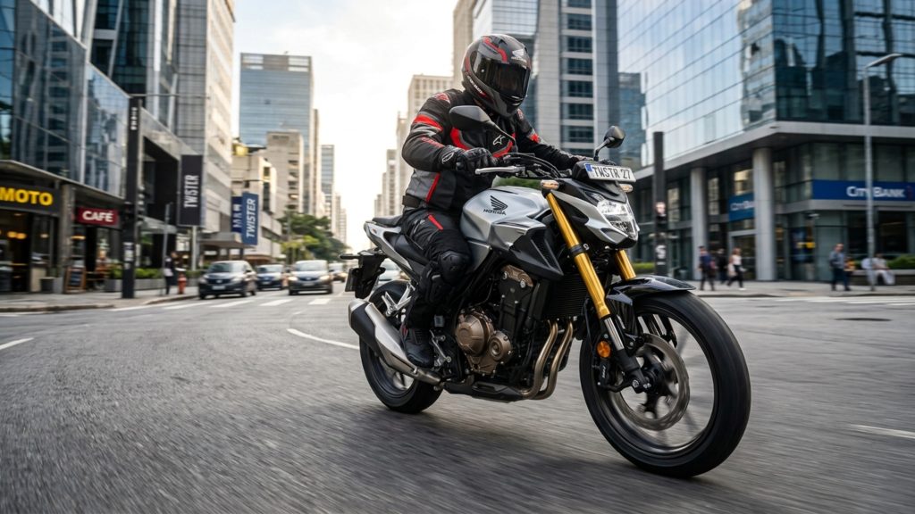 Honda CB300F Twister 2027 ganha suspensão invertida e controle de tração sem alterar potência de 24,7 cv