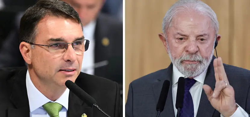 Flávio Bolsonaro aparece à frente de Lula no segundo turno em nova pesquisa