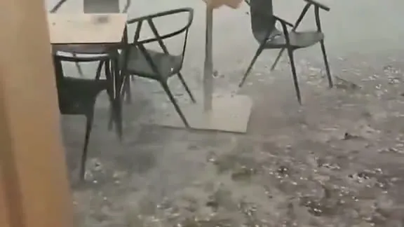 Forte temporal de granizo atinge 23 cidades em Santa Catarina e deixa rastro de destruição