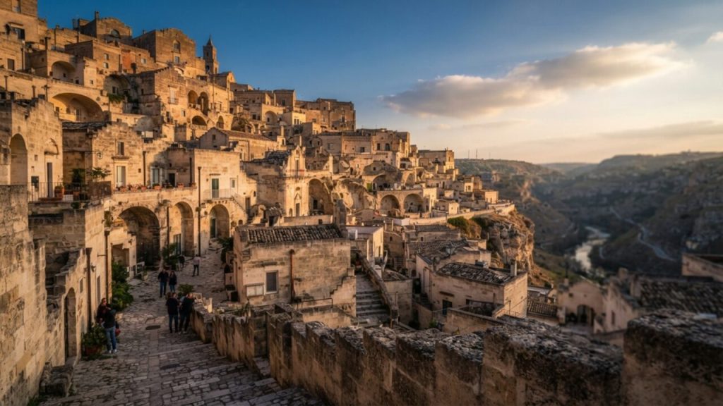 Escavada na rocha há milênios, cidade histórica de Matera preserva igrejas rupestres e engenharia milenar na Itália