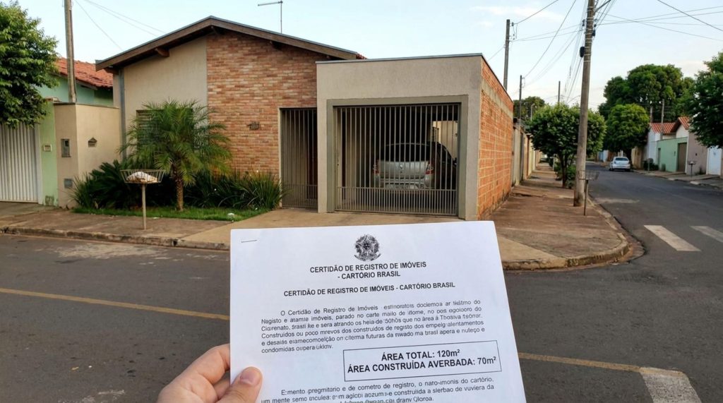 Casa com garagem oculta na matrícula trava venda