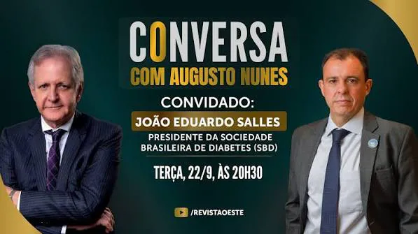 Presidente da SBD vai a programa de Augusto Nunes