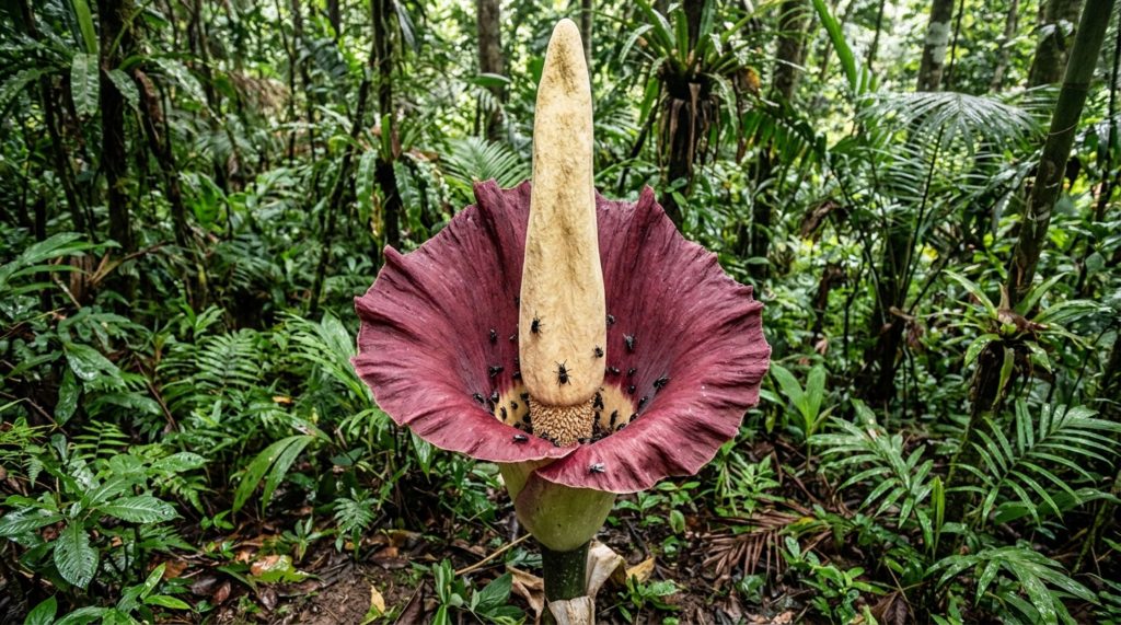 Flor-cadáver aquece 10 °C para atrair insetos