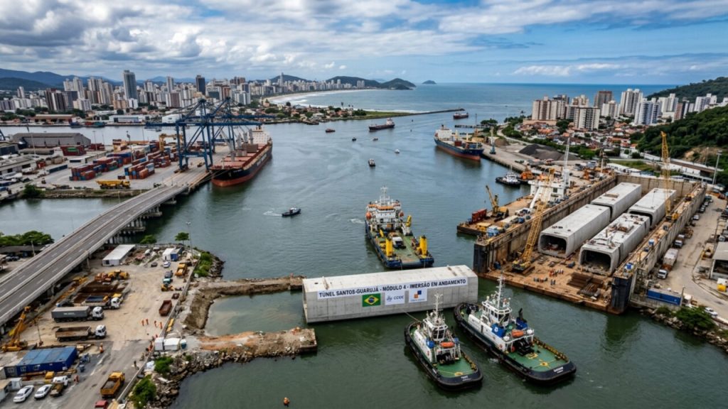 Túnel submarino Santos-Guarujá vai encurtar trajeto a 5 minutos