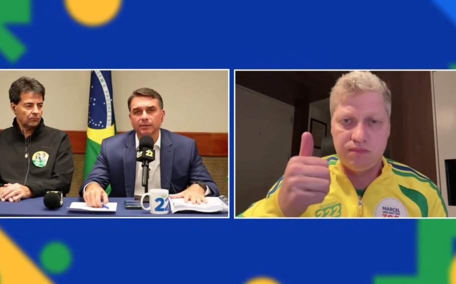 Van Hattem declara voto em Flávio no 1º turno
